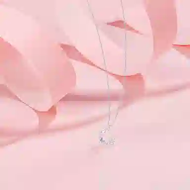 【纯银999 | 蝶舞花环】 凤祥囍事 老凤祥 经典百搭小众设计精致高级感简约时尚学生日常轻奢约会通勤气质温柔可调节锁骨链 足银 项链 女款
