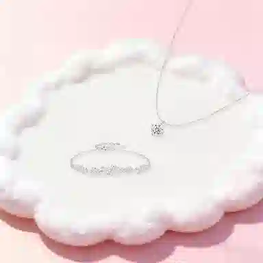 【纯银999 | 闪耀星光】 凤祥囍事 小众设计高级感经典百搭简约学生日常精致轻奢通勤约会温柔气质可调节锁骨链 足银 项链 女款