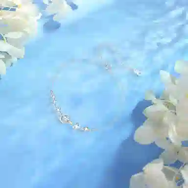 【纯银999 | 星月系列】 凤祥囍事 老凤祥 优雅浪漫温柔小众设计简约学生日常轻奢经典百搭高级感通勤浪漫约会可调节 足银 手链 女款