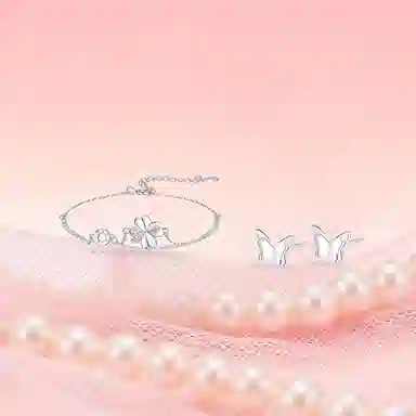 【纯银999 | 四叶草】 凤祥囍事 老凤祥 优雅浪漫温柔小众设计简约学生日常高级感经典百搭通勤浪漫约会可调节 足银 手链 女款