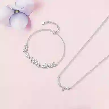 【纯银999 | 星光闪耀】 凤祥囍事 老凤祥 经典百搭小众设计精致高级感简约时尚轻奢学生日常约会通勤温柔气质可调节锁骨链 足银 项链 女款