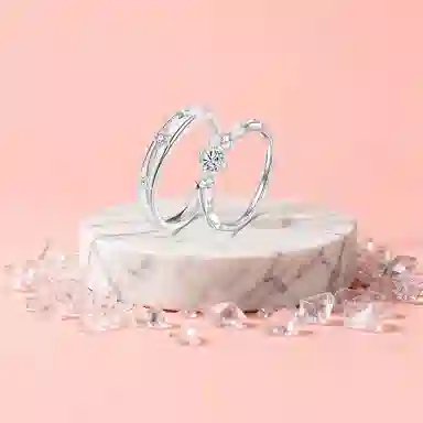 【纯银999】 凤祥囍事 老凤祥 经典精致小众设计百搭爱意满满学生日常简约轻奢闪耀甜蜜高级感开口可调节 足银 戒指 男女同款情侣款