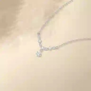 【999足银|爆闪】 凤祥囍事 老凤祥 璀璨星光闪耀点缀 轻奢精致简约原创设计 日常通勤约会百搭 恋爱告白礼盒 甜蜜饰爱#好运 纯银 项链 女款