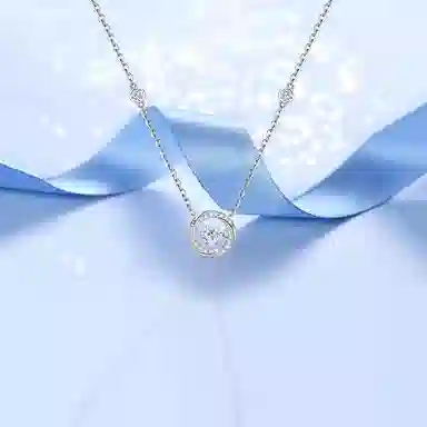 【999足银|原创首发】 凤祥囍事 老凤祥 莫比乌斯跳动的心 爱意循环爆闪吊坠锁骨链 女朋友闺蜜纪念日周年礼精美礼盒#好运 纯银 项链 女款