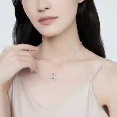【纯银999 | 幸运四叶草】 凤祥囍事 老凤祥 小众设计高级感经典百搭简约学生日常精致轻奢通勤约会温柔气质可调节锁骨链 足银 项链 女款