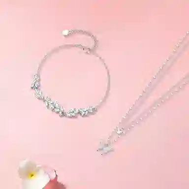 【纯银999 | 星光蝴蝶】 凤祥囍事 老凤祥 小众设计经典百搭高级感学生日常简约精致轻奢通勤极简约会温柔气质可调节锁骨链 足银 项链 女款