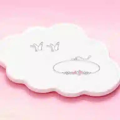 【纯银999 | 闪耀蝴蝶】 凤祥囍事 老凤祥 优雅浪漫温柔小众设计简约学生日常轻奢经典百搭高级感通勤浪漫约会可调节#好运 足银 手链 女款