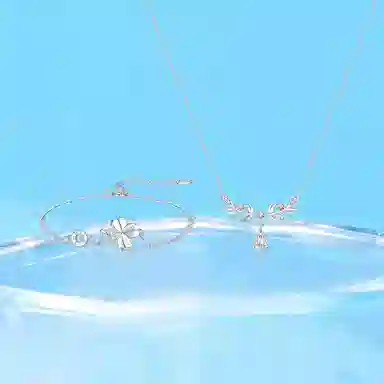 【纯银999 | 四叶草】 凤祥囍事 老凤祥 优雅浪漫温柔小众设计简约学生日常高级感经典百搭通勤浪漫约会可调节 足银 手链 女款