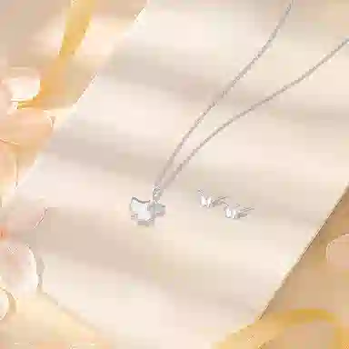 【纯银999 | 三生有杏】 凤祥囍事 老凤祥 经典百搭小众设计精致轻奢高级感简约时尚学生日常通勤约会温柔气质可调节锁骨链 足银 项链 女款