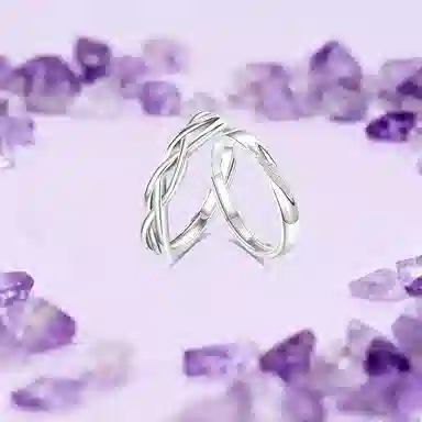 【纯银999】 凤祥囍事 老凤祥 经典百搭小众设计简约时尚闪耀星河爱意满满学生日常轻奢甜蜜高级感开口可调节 足银 戒指 男女同款情侣款