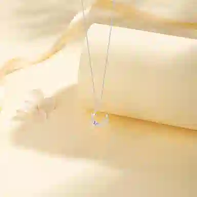 【纯银999 | 蝶舞花环】 凤祥囍事 老凤祥 经典百搭小众设计精致高级感简约时尚学生日常轻奢约会通勤气质温柔可调节锁骨链 足银 项链 女款