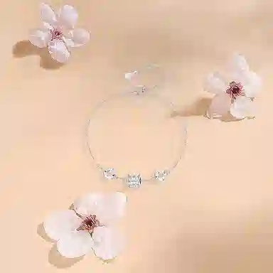 【纯银999 | 莫比乌斯】 凤祥囍事 老凤祥 优雅浪漫温柔小众设计简约学生日常轻奢高级感经典百搭上岸通勤浪漫约会可调节 足银 手链 女款