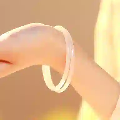 凤祥囍事 老凤祥温柔 如月如岚 古风仙意中式古风 百搭#好运 玉髓 手镯 女款