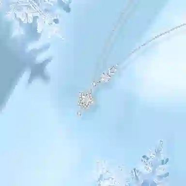 【足银999|爆闪】 凤祥囍事 老凤祥 甜美幸运星 超闪梦幻轻奢小众设计高级感 可爱温柔氛围感璀璨闪耀 少女心锁骨链 #好运 纯银 项链 女款