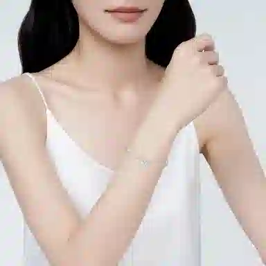 【纯银999 | 蝴蝶结】 凤祥囍事 老凤祥 优雅浪漫温柔小众设计简约学生日常轻奢高级感经典百搭转运上岸通勤浪漫约会可调节 足银 手链 女款