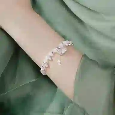 凤祥囍事 老凤祥  如意平安锁 新中式小众转运珠 好运连连招财纳福顺遂财源滚滚暴富上岸好运 玉髓 手串 女款