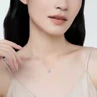 【纯银999 | 闪耀星光】 凤祥囍事 小众设计高级感经典百搭简约学生日常精致轻奢通勤约会温柔气质可调节锁骨链 足银 项链 女款