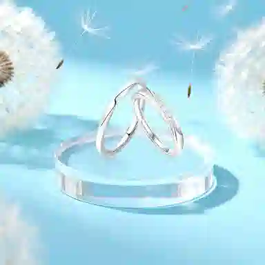 【纯银999】 凤祥囍事 老凤祥 经典时尚小众设计百搭爱意满满学生日常简约轻奢星河高级感精致开口可调节 足银 戒指 男女同款情侣款
