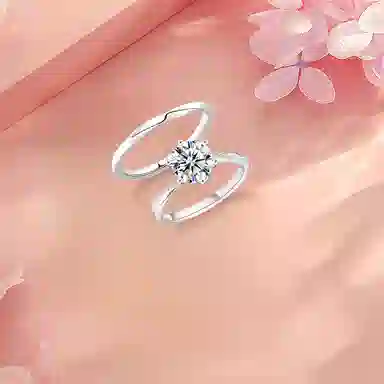 【纯银999 | 爆闪】 凤祥囍事 老凤祥 经典百搭时尚小众设计爱意满满学生日常简约轻奢精致高级感开口可调节 足银 戒指 男女同款情侣款