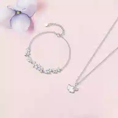 【纯银999 | 三生有杏】 凤祥囍事 老凤祥 经典百搭小众设计精致轻奢高级感简约时尚学生日常通勤约会温柔气质可调节锁骨链 足银 项链 女款