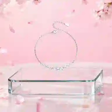 【纯银999 | 星光蝴蝶】 凤祥囍事 老凤祥 优雅浪漫温柔小众设计简约学生日常轻奢高级感经典百搭通勤浪漫约会可调节#好运 足银 手链 女款