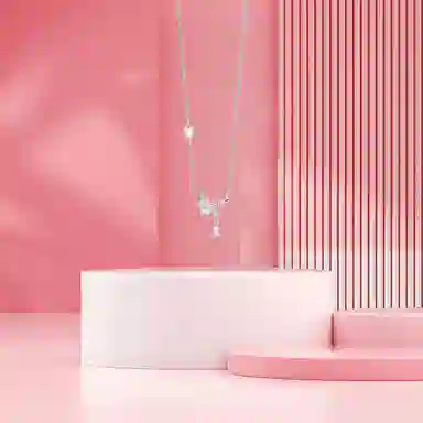 【纯银999 | 星光蝴蝶】 凤祥囍事 老凤祥 经典百搭小众设计轻奢高级感精致简约时尚学生日常通勤约会气质温柔可调节锁骨链 足银 项链 女款