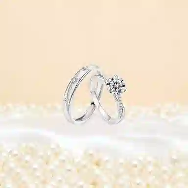 【纯银999 | 爆闪】 凤祥囍事 老凤祥 经典百搭小众设计精致简约爱意满满学生日常轻奢甜蜜高级感开口可调节 足银 戒指 男女同款情侣款