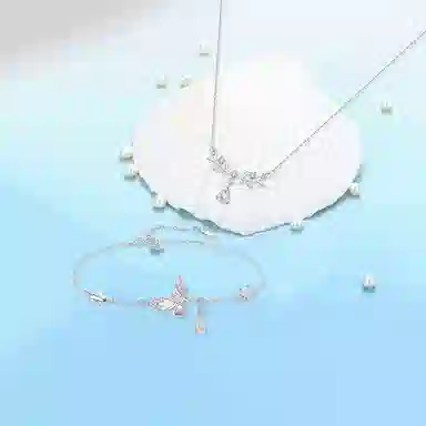 【纯银999 | 星光蝴蝶】 凤祥囍事 老凤祥 优雅浪漫温柔小众设计简约学生日常轻奢高级感经典百搭上岸通勤浪漫约会可调节 足银 手链 女款