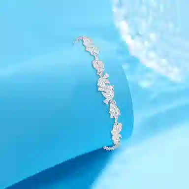 【纯银999 | 穗穗平安】 凤祥囍事 老凤祥 小众设计高级感经典百搭简约学生日常精致轻奢通勤约会温柔气质可调节锁骨链 锆石 项链 女款