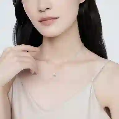 【纯银999 | 闪耀星光】 凤祥囍事 老凤祥 小众设计经典百搭高级感学生日常简约精致轻奢通勤约会温柔气质可调节锁骨链 足银 项链 女款