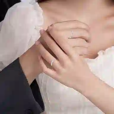 【足银999】 凤祥囍事 老凤祥循环爱恋对戒 时尚高级感简约开口设计 日常通勤约会百搭 恋爱告白精美礼盒#好运 纯银 戒指 男女同款情侣款