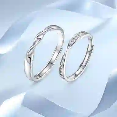 【足银999】 凤祥囍事 老凤祥 莫比乌斯系列 精致时尚高级感简约开口设计 日常通勤约会百搭 精美礼盒装#好运 纯银 戒指 男女同款情侣款