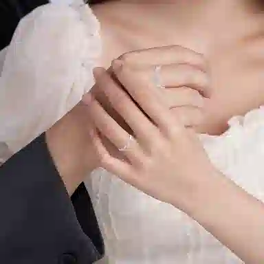 【纯银999】 凤祥囍事 老凤祥 经典百搭设计小众简约时尚闪耀爱意满满学生日常轻奢甜蜜高级感开口可调节 足银 戒指 男女同款情侣款