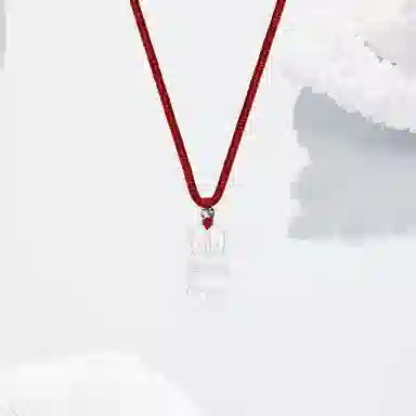 凤祥囍事 老凤祥 招财萌兔 萌兔送福 招财进宝 时尚小众新中式卡通可爱 高级感设计百搭显气质#好运 玉髓 项链 女款
