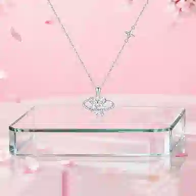 【纯银999 | 星月系列】 凤祥囍事 老凤祥 小众设计经典百搭高级感学生日常简约精致轻奢通勤约会温柔气质可调节锁骨链 足银 项链 女款