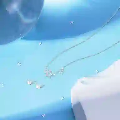 【纯银999 | 星月系列】 凤祥囍事 老凤祥 经典百搭设计小众精致轻奢高级感简约时尚学生日常通勤约会温柔气质可调节锁骨链 足银 项链 女款