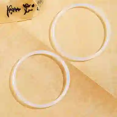凤祥囍事 老凤祥温柔 如月如岚 古风仙意中式古风 百搭#好运 玉髓 手镯 女款