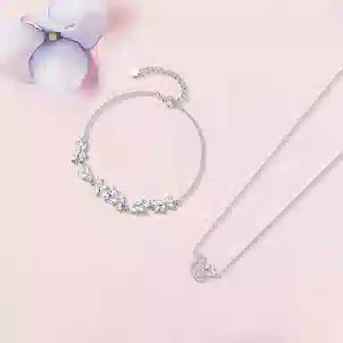 【纯银999 | 双鱼座】 凤祥囍事 老凤祥 经典百搭小众设计精致高级感简约轻奢时尚学生日常约会通勤温柔气质可调节锁骨链 足银 项链 女款