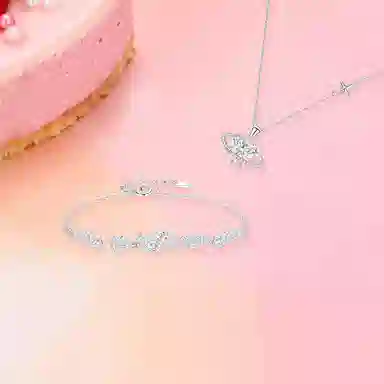 【纯银999 | 星月系列】 凤祥囍事 老凤祥 小众设计经典百搭高级感学生日常简约精致轻奢通勤约会温柔气质可调节锁骨链 足银 项链 女款