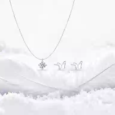 【纯银999 | 闪耀星光】 凤祥囍事 小众设计高级感经典百搭简约学生日常精致轻奢通勤约会温柔气质可调节锁骨链 足银 项链 女款