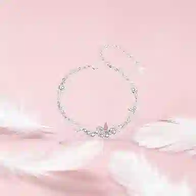 【纯银999 | 星光蝴蝶】 凤祥囍事 老凤祥 优雅浪漫温柔小众设计简约学生日常轻奢极简高级感经典百搭通勤浪漫约会可调节 足银 手链 女款