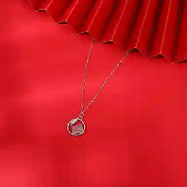 中国珠宝 熊猫珠子锁骨链 轻奢时尚高级感 森系小清新 小众设计感 简约大气 时尚单品 小巧精致百搭 玉髓 项链 女款