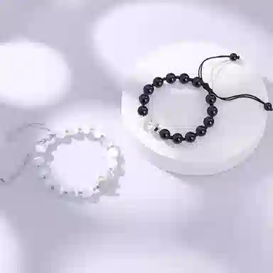 中国珠宝 貔貅宝宝手饰 幸福如意 平安喜乐 国风雅韵 清新脱俗 色泽亮丽精湛工艺 整体华而不炫  财运滚滚 黑曜石 手链 男款