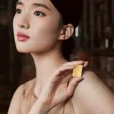 周六福 九华山联名系列 好运加一葫芦福禄招财事事圆满地藏王菩萨新中式攒金纪念转运收藏价值 手机金贴 挂件 男女同款情侣款