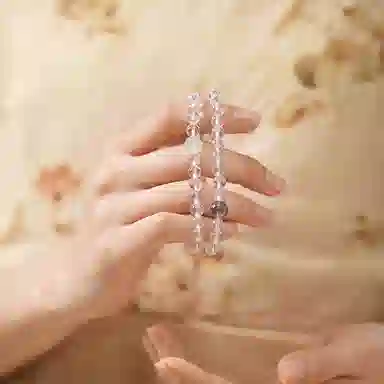 周六福 好运多宝天然 多色水晶 手串 女款