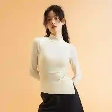 半练 保暖内搭纯色简约打底衣 女款