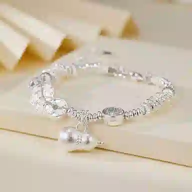 老福黄金 五帝钱葫芦盘缠手饰 招财纳福国潮新中式 甜美显白时尚高级感 日常通勤办公百搭#好运 合金 手链 女款