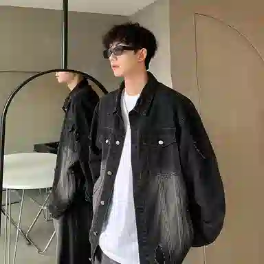 PAL ONGACO Denim Jacket Black