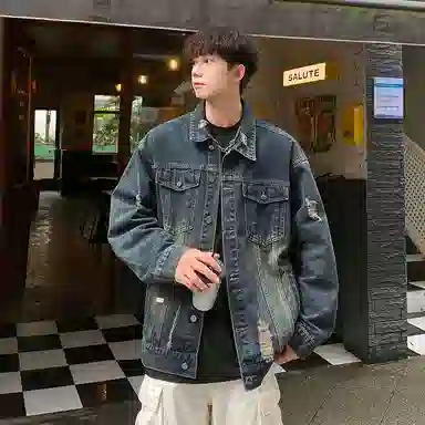 PAL ONGACO Denim Jacket Black