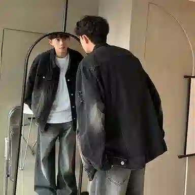 PAL ONGACO Denim Jacket Black